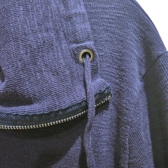 Merona Blue Ribbed Top/Jacket - XL - Picture 6 of 7